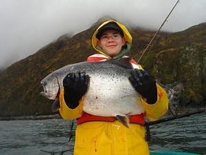 Alaskan King Salmon Fishing Kodiak Alaska