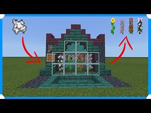 How To Build A 2 High Flower Farm v2.0 [Minecraft Bedrock Edition]