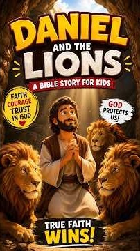DANIEL AND THE LIONS | A Bible Story for Kids🙏 #aistories #bible #biblestories #biblestoriesforkids