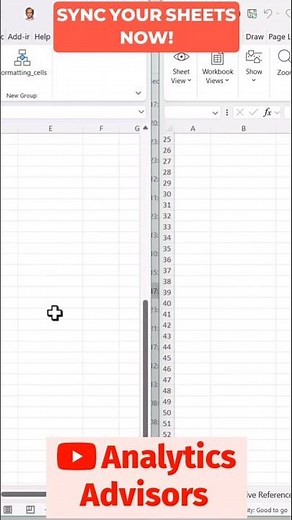 Master Synchronous Scrolling in Excel! #shorts