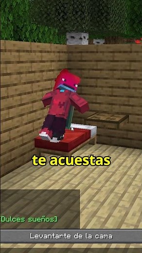 ANIMACIÓN REALISTA AL ACOSTARSE EN MINECRAFT