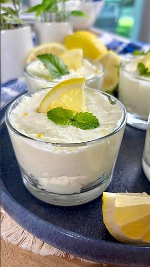 🍋 Lemon Mousse Cups