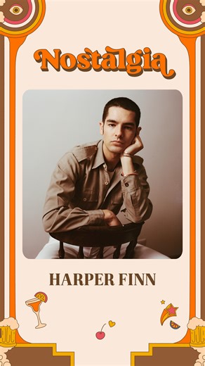 We can’t wait to see Harper Finn light up Nostalgia! 🌟 His music is pure sing-along magic that’ll have you dancing all day. Reminder! Second release ends on sunday so make sure you and your friends grab them before they go! ✨ @_harperfinn | Nostalgia Festival