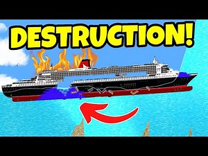 Doing ALL I CAN to SINK The Queen Mary In Floating Sandbox!