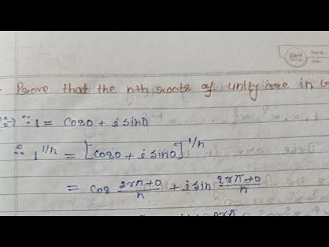 #Prove that the nth roots of unity are in G.P. #Mathematics(Trigonometry)📒part 3