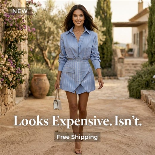 Striped Blazer Mini Dress, Office Siren Look, Chic Summer Resort Outfit Women - Etsy