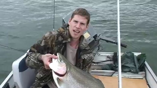 Record-Breaking 37-Pound Rainbow Trout Caught on Film