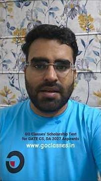 Scholarship Test for GATE CS, DA 2027 Aspirants | Get up to 90% Off on GO Classes GATE Courses 🏆✨️