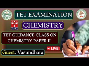 TG TET GUIDANCE - Awareness On Chemistry || TET 2024 || LIVE || T-SAT || 21.03.2024