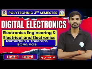🔥Digital Electronics | Polytechnic 3rd Semester | Electrical & Electronics Engg.| Unit-1, Lec-6