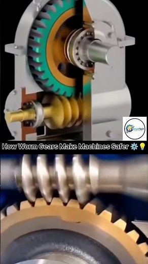Worm Gear Mechanism Explained 🔥 | How One-Way Gear Works ⚙️ | Mechanical Engineering Basics