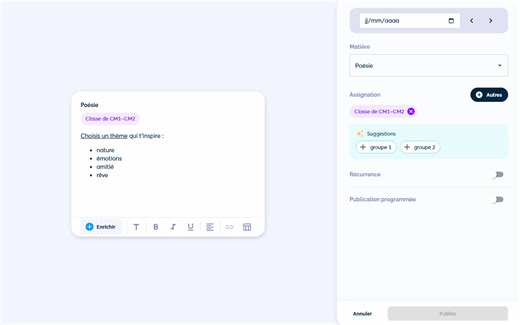 🛹📦✉️ Astuce Beneylu School n°29 – Glisser déposer un document dans le cahier de textes ! Gagnez du temps en glissant directement votre document dans le devoir que vous êtes en train de créer dans le cahier de textes. Comme une lettre à la poste ! | Beneylu