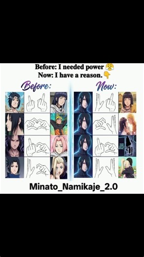 From Revenge to Love… Sasuke Changed 👇#naruto #anime #sasuke #itachi #minato