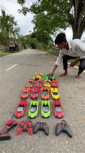 Notun Best Remote Control Two Moka Car And Rc 12t Mini Lamborghini Car Challenge #shorts