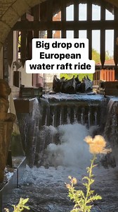 This crazy water ride features a pretty steep drop towards the end of the road. And as you would expect everyone gets wet! This is located at Phantasialand an incredible theme park in northern Germany. It is also home to several elite roller coasters such as Taron and FLY. #travel #themepark #rollercoaster | In The Loop