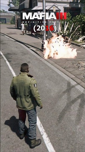Grenade Explosion Vs Npc Comparison | Mafia: the old country Vs Mafia 3 #shorts #mafia