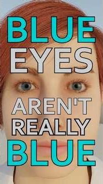 Blue Eyes Aren’t Actually Blue 👁️ #science #biology #eyes #humanbody #scienceshorts
