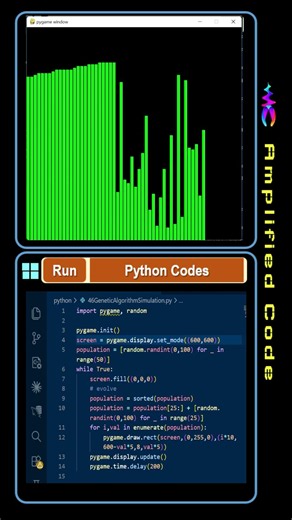 Genetic Algorithm Simulator | Python Pygame