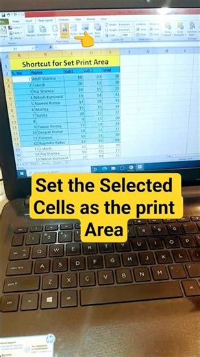 Shortcut for Set Print Area in Excel #shorts #shortcuts