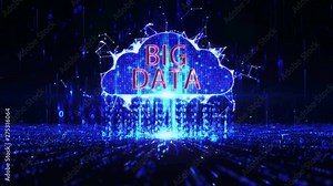 Big data network.Big data Visualization.Cloud computing.data stream.