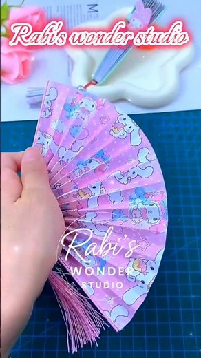 DIY Paper Hand Fan | Easy Summer Craft Idea | Rabi’s Wonder Studio