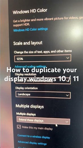 How to duplicate your display windows 10 / 11