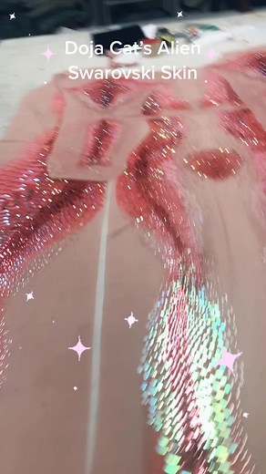 Doja Cat's Custom Swarovski Mermaid Alien Skin for MTV VMA Performance