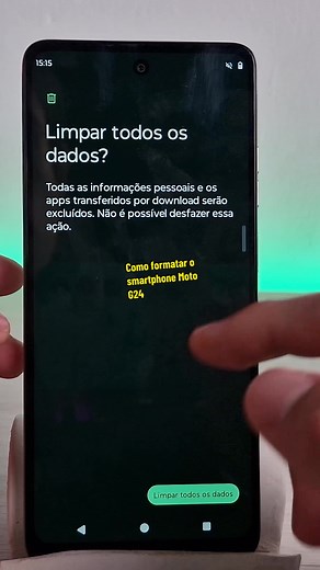 Como formatar o smartphone Moto G24 de forma fácil