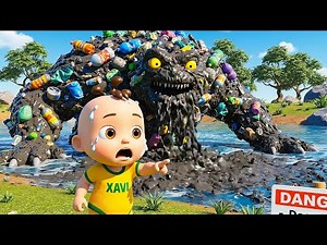 Monster in The Lake Song | Don’t Throw Trash in The Lake | Baby Xavi Kids Songs