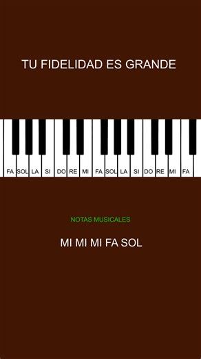 Tu fidelidad es grande #piano #tutorial #notasmusicales #adoracioncristiana