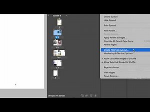 8 Indesign Custom Page Size and Alternate Layout Tutorial
