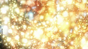 Rotating Complex of Particles. Colorful rotating layers made of shiny particles. Looped background