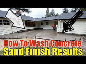 How To Pressure Wash The Concrete Surface To Obtain A Sand Finish Exposure Result Step by Step DIY