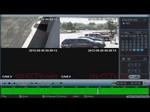 123CCTV Review: Playback of recorded video on DVR Recorder