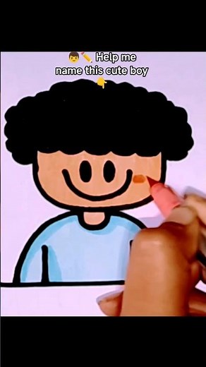 How to Draw a Cute Boy 👦 | #shorts #cute