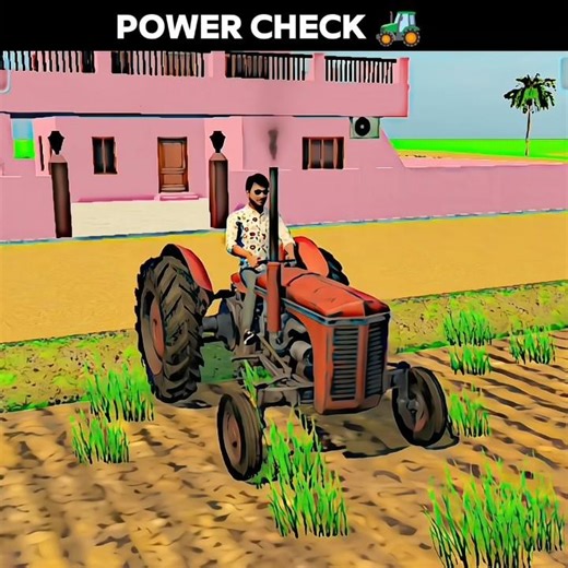 Power Check Old Tractor Indian vehicles simulator 3d game #shortvideo #viralshort #gameplay 🎮
