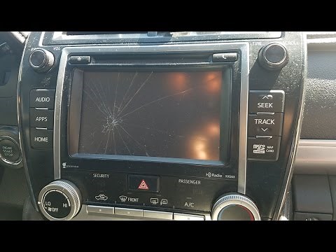 How to Remove Radio / Navigation / Display from Toyota Camry 2014 for Repair.