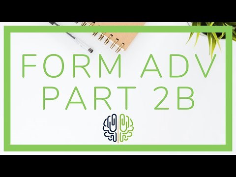 Form ADV Part 2B Breakdown (Series 63, 65, 66)