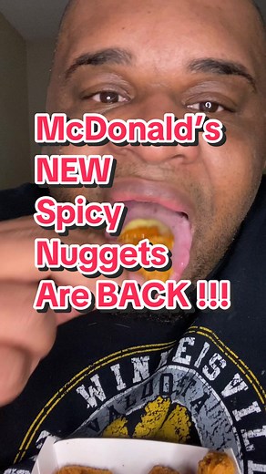 Trying @McDonald’s NEW Returning Menu item Spicy Chicken Nuggets. ##mcdonalds##mcdonald##mds##fastfood##foodreview##tastetest##jimmyjohns##newfood##food##foodie##fyp