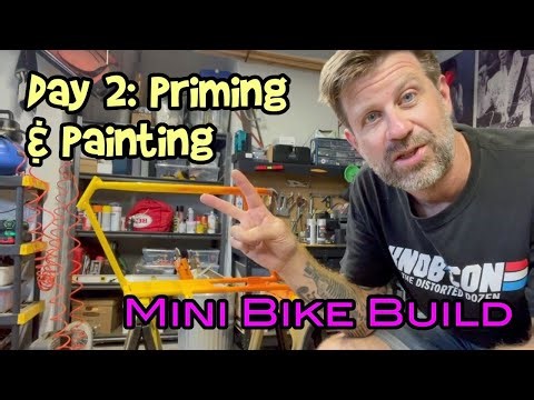 Mini Bike Build #2: Priming & Painting the Rascal Lite
