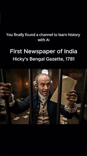 The First Newspaper In India: A Story of Revolution, Betrayal & British Spies #history #shorts