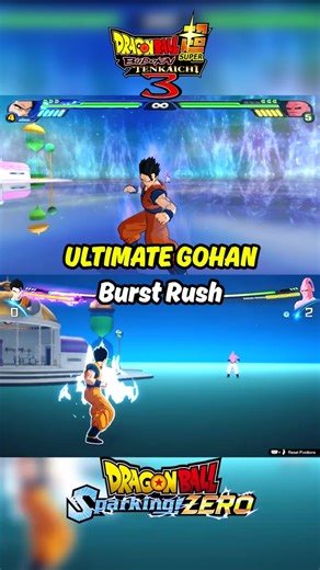 Ultimate Gohan Burst Rush Comparison - BT3 Vs Sparking! ZERO