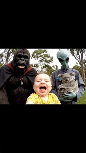 Koala Joins Bigfoot & Alien’s Picnic Party 🎉🐨