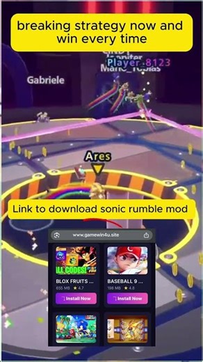 WIN BONUS GUARANTEED🤯 Secret Sonic Rumble Strategy Drops NOW (MOD) #Shorts
