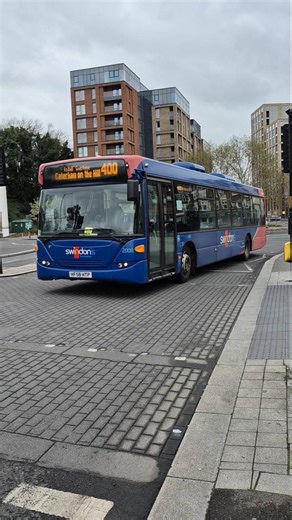 Swindon's Bus Company Scania N230UB OmniCity 2008 (HF58 HTP) at Redhill Bus Station onMetrobus 400