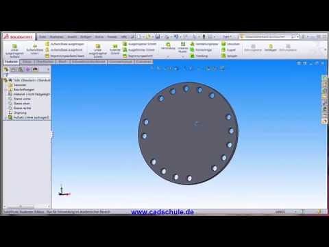 Solidworks Tutorial Grundlagen Kreismuster.www.cadschule.com