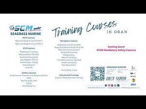 Workboat Code 3 Training Courses | MCA, RYA & First Aid | Seagrass Marine | Oban, Scotland