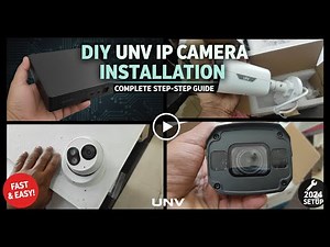 How to Install UNV IP Cameras – Easy DIY Setup for Beginners #cctv
