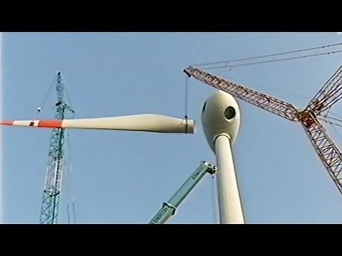 Report on the construction of the first Enercon E - 112 wind turbine in Egeln in 2002