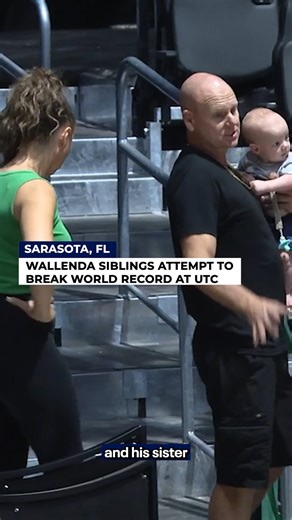 249K views · 1K reactions | On Saturday, November 8, Nik Wallenda will be sharing the wire with his sister, Lijana, back in their hometown of Sarasota. They'll be attempting to break a world record, and it'll take place just a few hundred yards away from an accident in 2017 that left Lijana with life-threatening injuries. READ MORE: bit.ly/4hWLEgr | FOX 13 News - Tampa Bay | Facebook